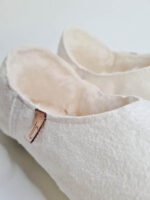 Babouche white sheepskin slippers - Image 4