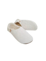 Babouche white sheepskin slippers - Image 3