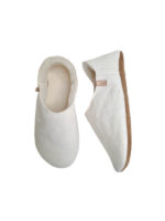 Babouche white sheepskin slippers - Image 9
