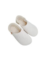 Babouche white sheepskin slippers