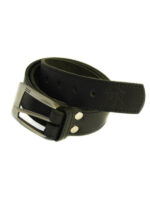 Belt - black leather - Image 3