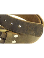 Belt - dark brown leather - Image 2