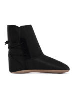 Booties leather slippers black - Image 4
