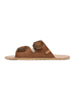 Double buckle sandals caramel