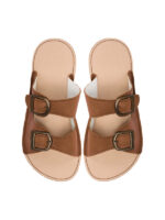 Double buckle sandals caramel - Image 5