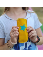 Embroidered glasses case 20 colors of leather - Image 5
