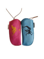 Embroidered glasses case 20 colors of leather - Image 7