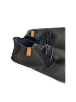 lace up slippers black leather - Image 2