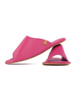 Leather Slides leather fuxia - Image 4