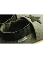 Merino felt slippers - star - light grey - Image 3