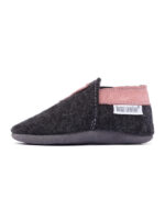 Merino slippers - black with heart - cameo - Image 2