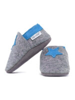 Merino slippers grey with star - jeans - Image 2