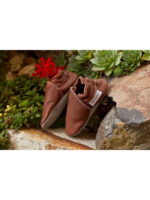 size 34 Organic leather slippers brown - Image 3