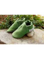 Organic leather slippers - pisello