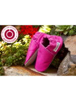 Organic leather slippers -  purpur