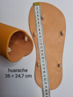 Rubber sole 2 mm Minimalist sandals Huarache beige laces - Image 9