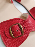 size 37, 39 Sandals Boho leather red santa - Image 2