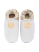 Sheepskin slippers motiv cream