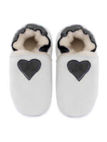 Sheepskin slippers colorful heart - Image 13