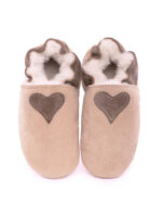 Sheepskin slippers colorful heart - Image 3
