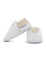 Sheepskin slippers colorful heart