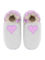 Sheepskin slippers colorful heart - Image 5