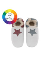 Sheepskin slippers colorful star - Image 10