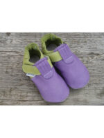 size 22 Organic Zippy slippers green and purple - Image 4
