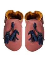 size 22  vegan slippers pink with pompoms - Image 8