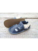 size 24 Organic leather shoes blue summer - Image 4