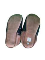size 36 Soft leather slippers - black and brown - Image 2