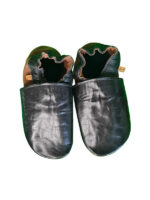 size 36 Soft leather slippers - black and brown - Image 3