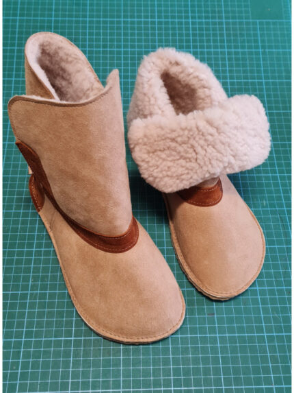 size 37-38 brown Sheepskin boots slippers