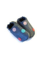 Soft slippers - dots - fog