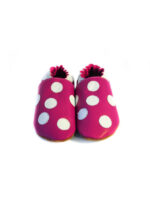 Soft slippers - dots - fuxia - Image 4