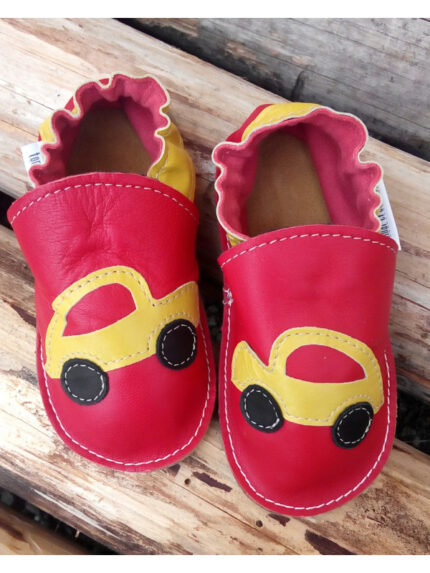 Soft slippers - car - santa claus