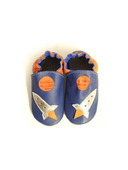 Soft slippers - rocket - denim