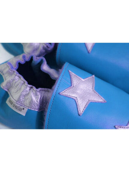 Soft slippers - stars - jeans