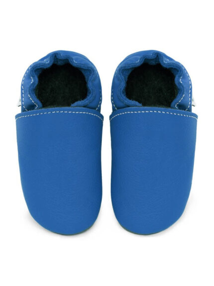 Soft leather slippers - jeans