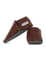 Soft leather slippers - bruciato - Image 4