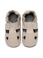 Summer leather slippers - cream - Image 2