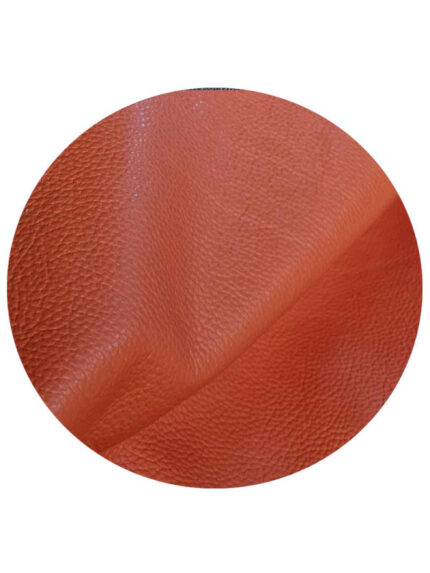Summer leather slippers - coral