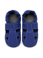 Summer leather slippers - denim - Image 5