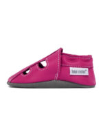 Summer leather slippers - fuxia - Image 3