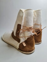 white Sheepskin boots slippers - Image 3