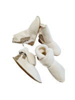 white Sheepskin boots slippers - Image 6