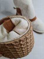 white Sheepskin boots slippers - Image 17